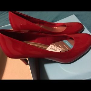 ComfortPlus Red Patent Pumps 9.5