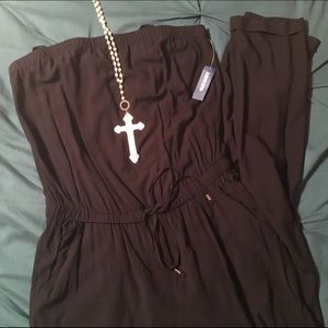 Old Navy Black Jumpsuit with Removable Straps