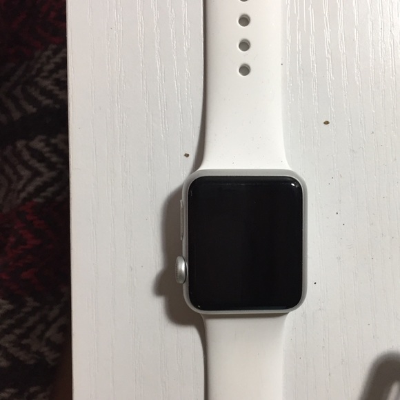 Apple Watch Series 1 Sport- Silver with White Band