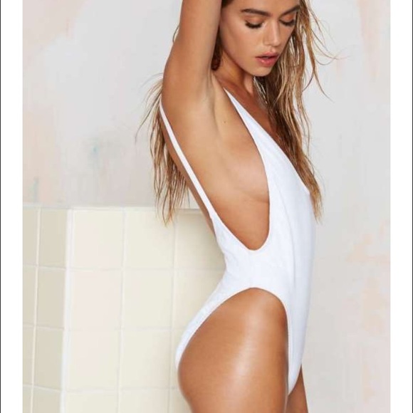 Nylon Tricot High-Cut One Piece