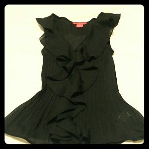 4/$15 Sunny Leigh Petite black blouse