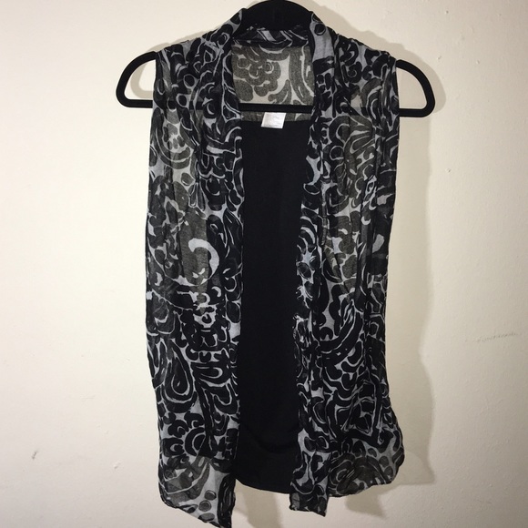 Tops - Sheer sleeveless cover up