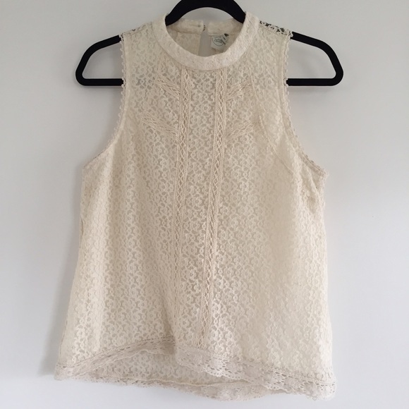 Paper Crane Lace Tank Top