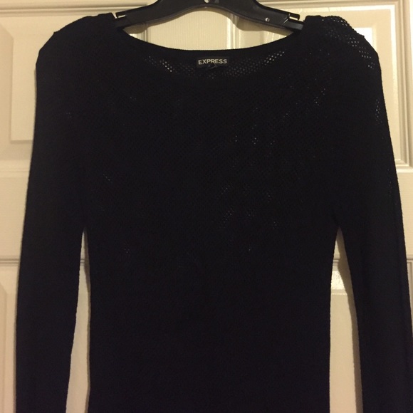 Adorable Express Black Mesh Shirt