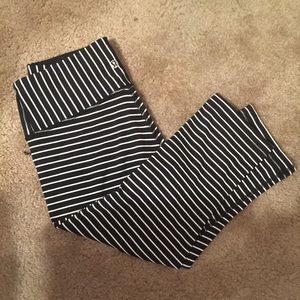Lululemon striped Capri tights