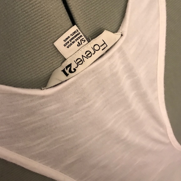 White Racerback Tank - Picture 3 of 4