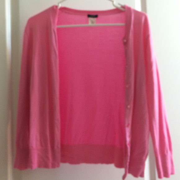 Pink jcrew cardigan - Picture 1 of 2