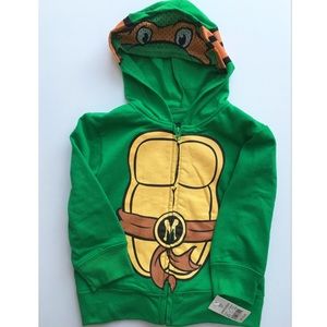 Ninja Turtle Hoodie With Mesh Mask