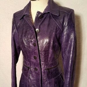 Amazing purple leather jacket