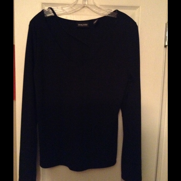 Black long sleeve blouse