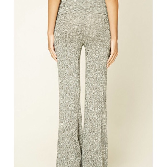 Marled knit fold over pants - Picture 2 of 2