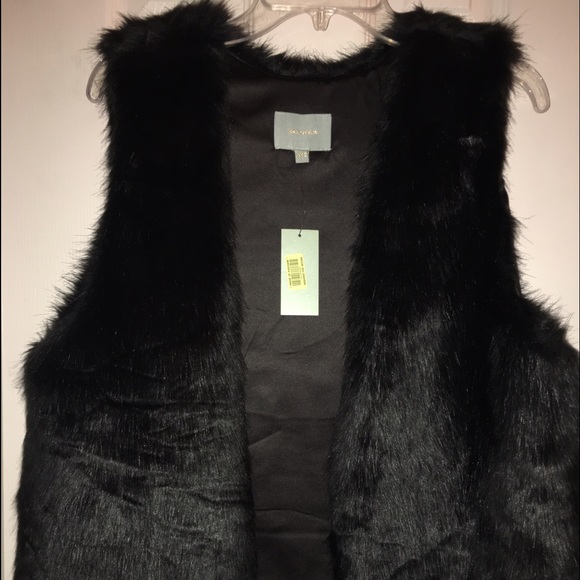 Brand new black Faux Fur Vest!