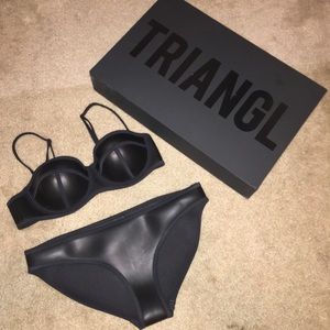 Black Triangl bathing suit!