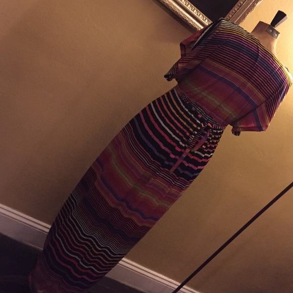 Multi-Stripe Maxi Dress - Picture 2 of 3