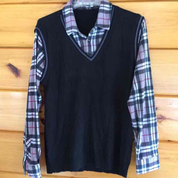 Layered one piece Shirt L