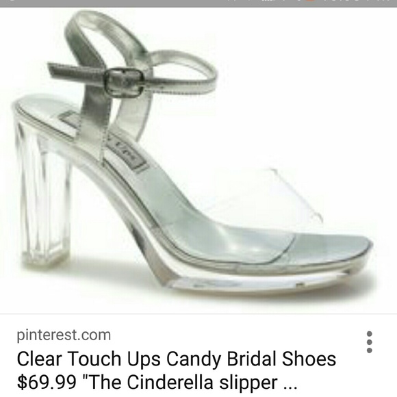 Touch ups clear pageant shoes