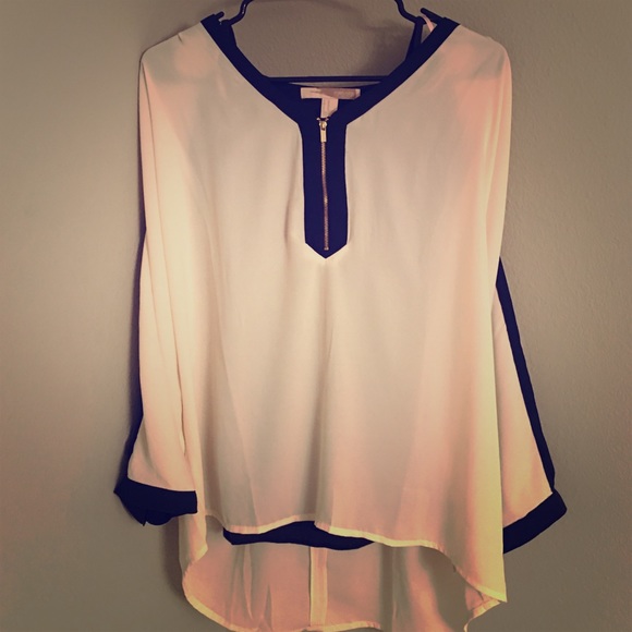 High-low blouse