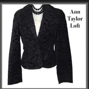 Ann Taylor Loft Velour Blazer