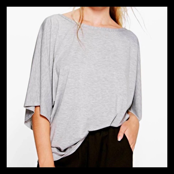 NWT💜Super Soft Black Deep V-Back Dolman Top💜 - Picture 2 of 4