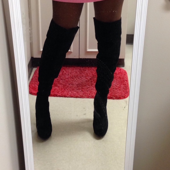 Stiletto thigh high boots