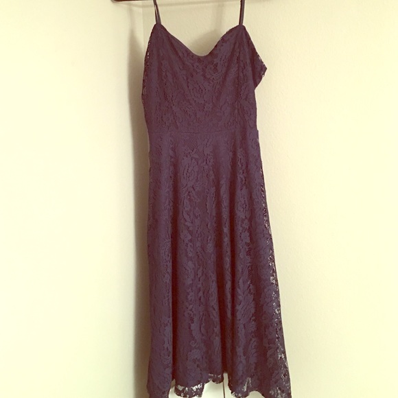 Navy Spaghetti Strap Dress