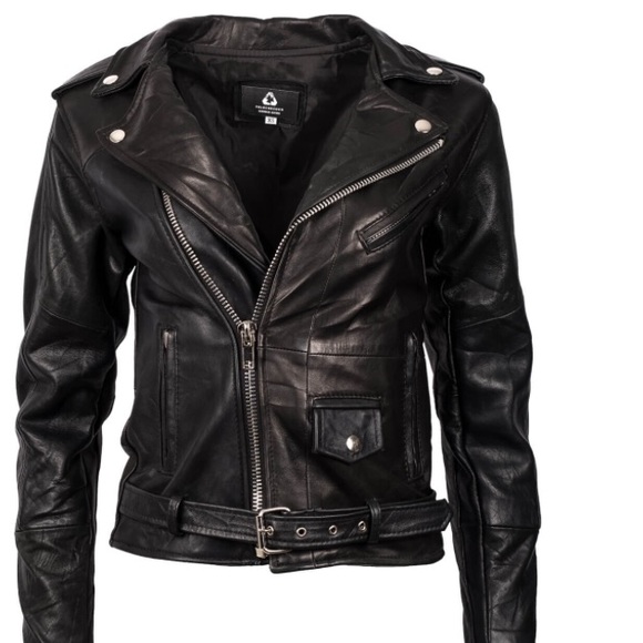 Pelechecoco BIKER WOMAN vintage leather jacket