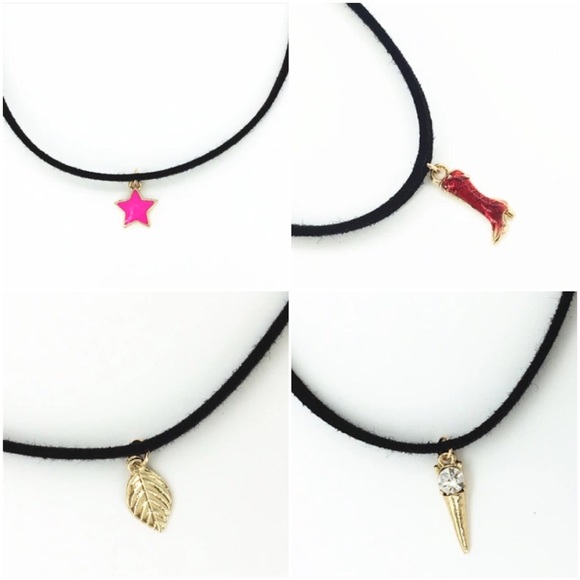 Leather Chokers with charms