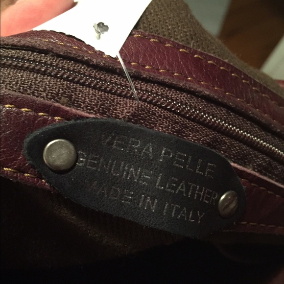 AUTHENTIC ITALIAN VERA PELLE LEATHER HANDBAG - Picture 3 of 4