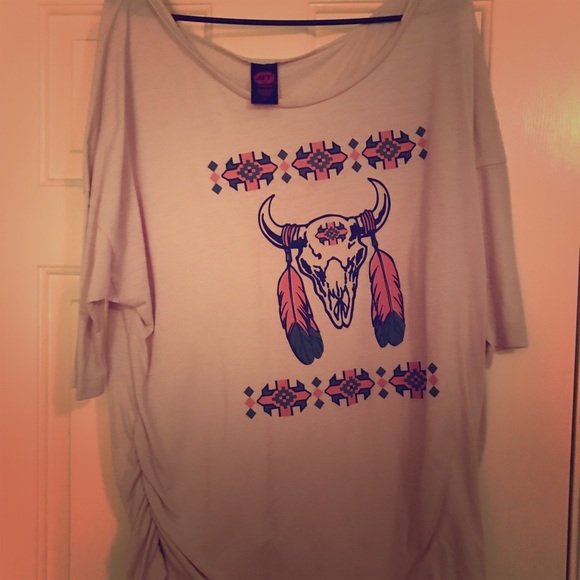 Natice american design three quarter sleeve top