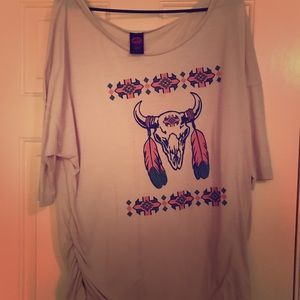 Natice american design three quarter sleeve top