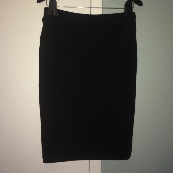 Black pencil skirt
