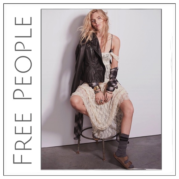 Free People Dresses & Skirts - Free People Romantic Sheer Lace Slip Maxi Dress