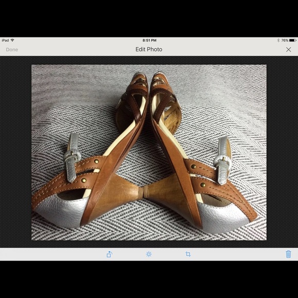 Frye's Agnes peep-toe sandals 5.5M