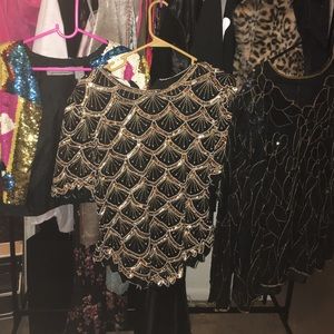 Vintage sequin tops