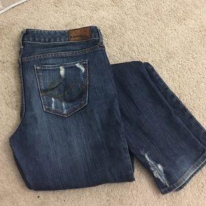Express size 8L ripped jeans