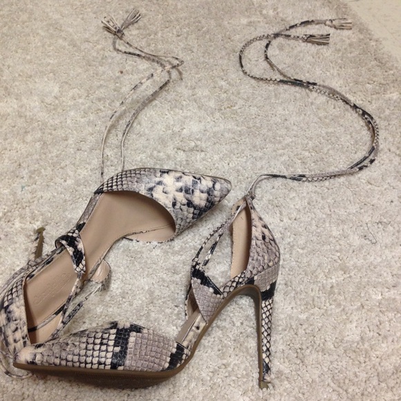 Charlotte Russe lace-up stilettos cute!!!