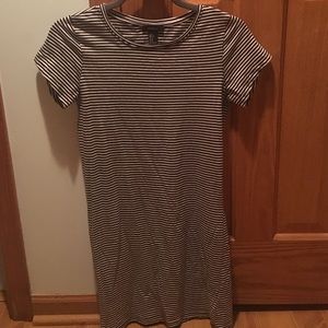 NWOT Black & White T shirt Dress