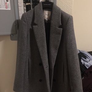 Zara Grey Wool Coat