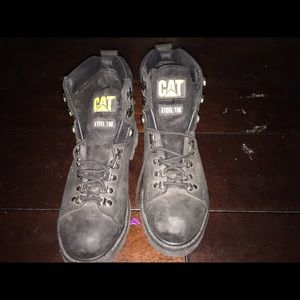 Size 9 catapillar steel toe work boot