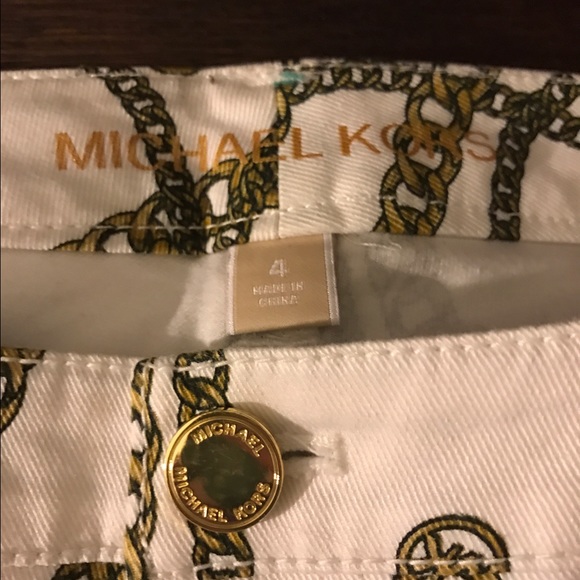 Rare! Michael Kors Chain Skinny Jeans - Picture 2 of 3