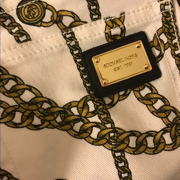 Rare! Michael Kors Chain Skinny Jeans - Picture 3 of 3