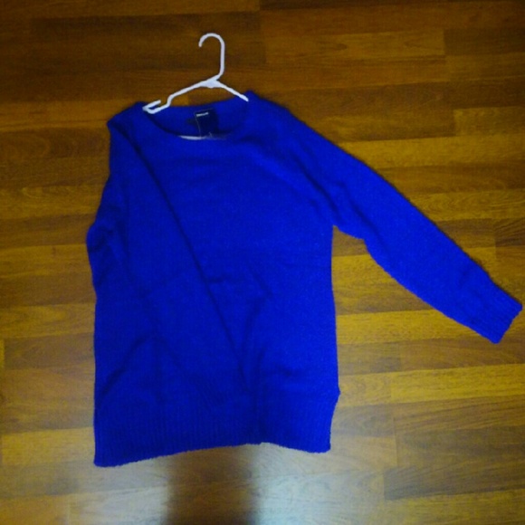 Royal blue knit sweater