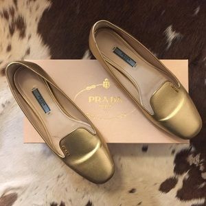Prada "Calzature Donna" Saffiano Flat