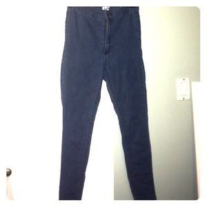 Light blue Roller jeggins high waisted