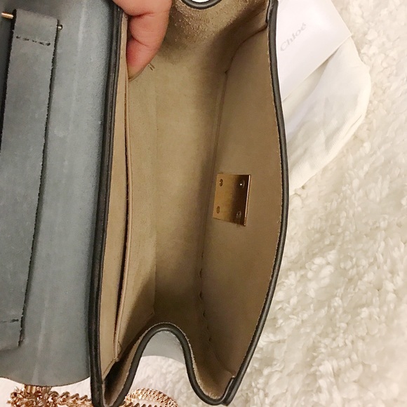 🚫 SOLD 🚫 -Chloe Drew (Leather Suede Cloudy Blue) - Picture 3 of 4