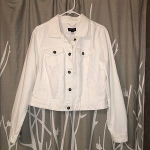 White jean jacket