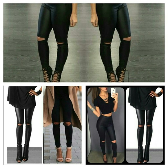 🔥HP PICK NWT LEATHER LEGGINGS - Picture 3 of 4