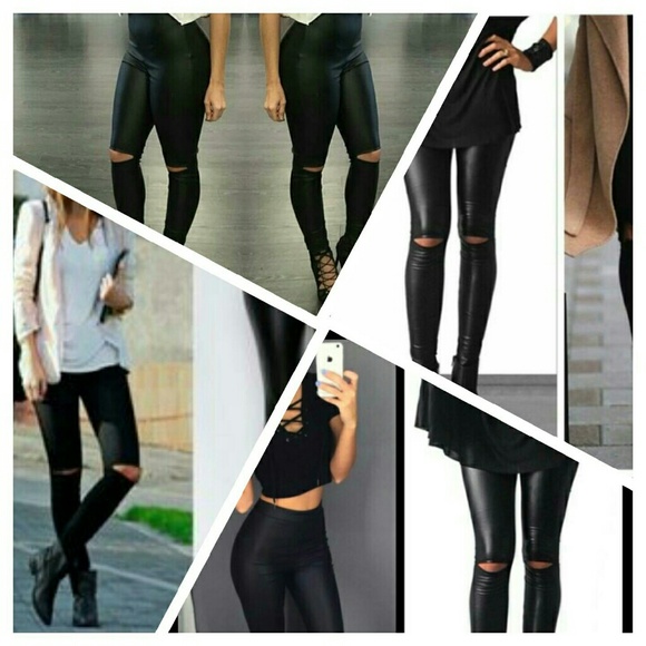 🔥HP PICK NWT LEATHER LEGGINGS - Picture 4 of 4