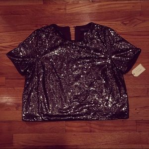 NWT Forever 21 Plus sequin top
