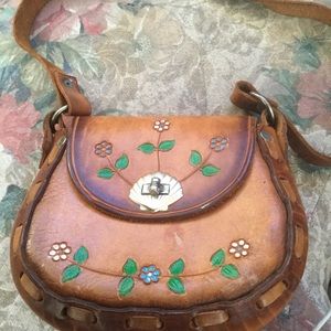 vintage mexican leather purses
